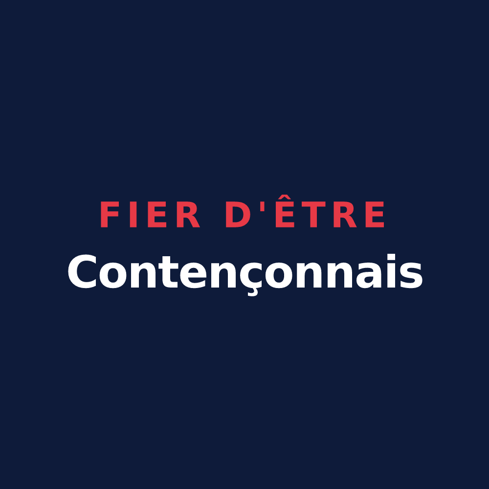 T-shirt « Fier d'être Contençonnais » — design pour Coutençon