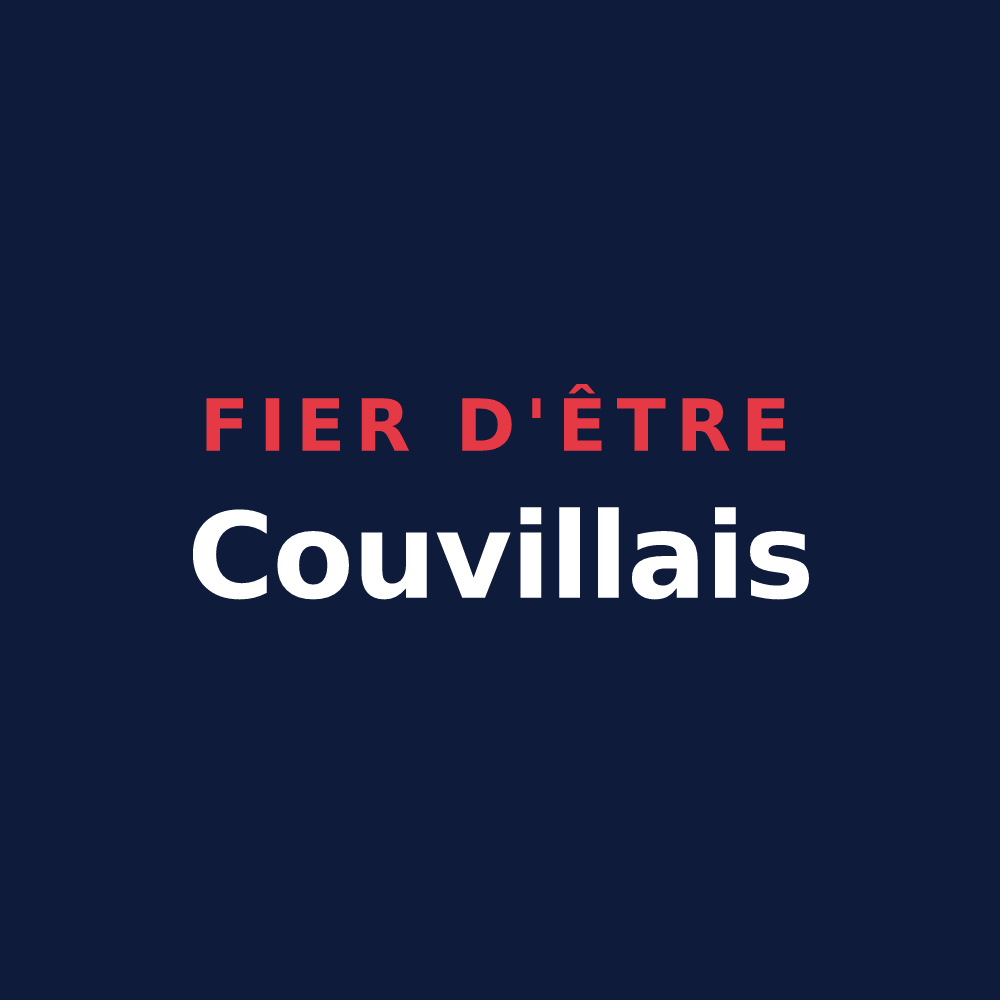 T-shirt « Fier d'être Couvillais » — design pour Couville