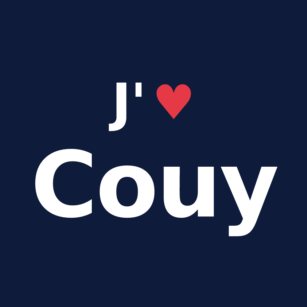 T-shirt personnalisé Couy — design J'aime Couy