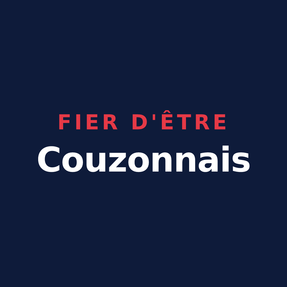 T-shirt « Fier d'être Couzonnais » — design pour Couzon