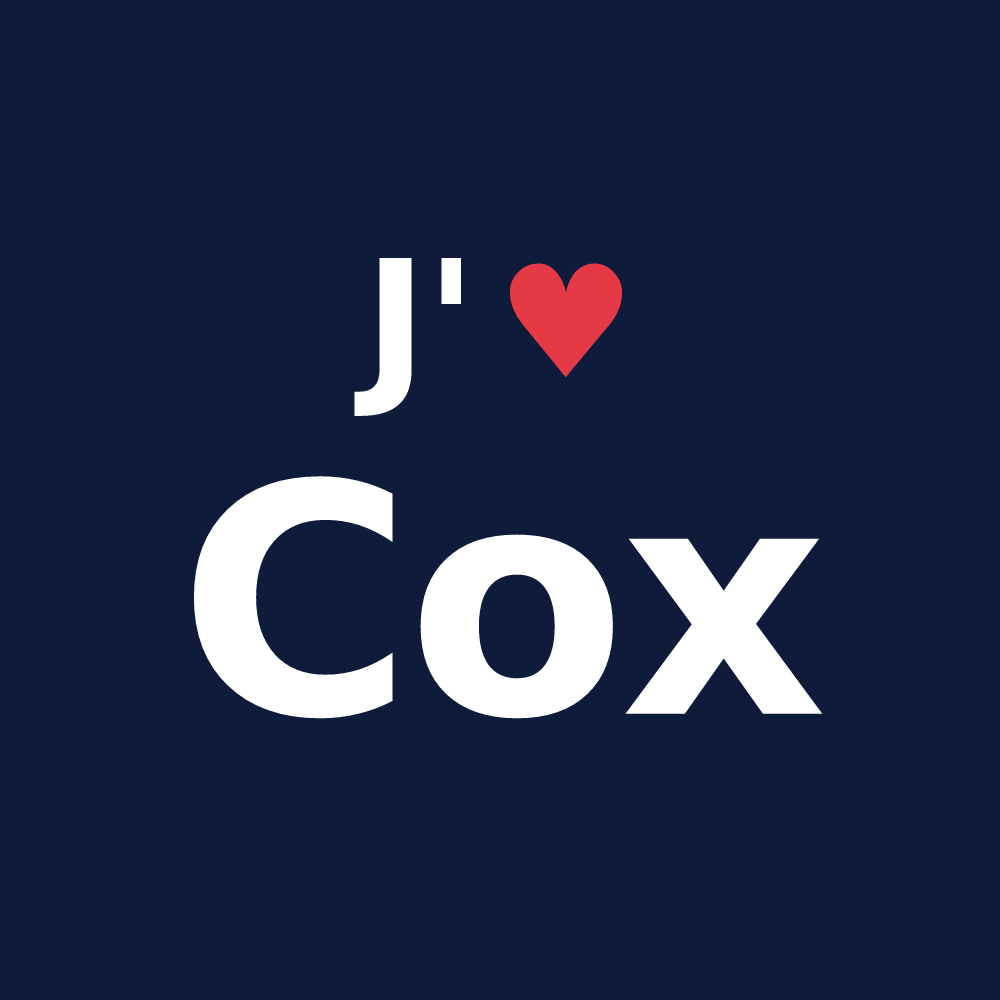 T-shirt personnalisé Cox — design J'aime Cox