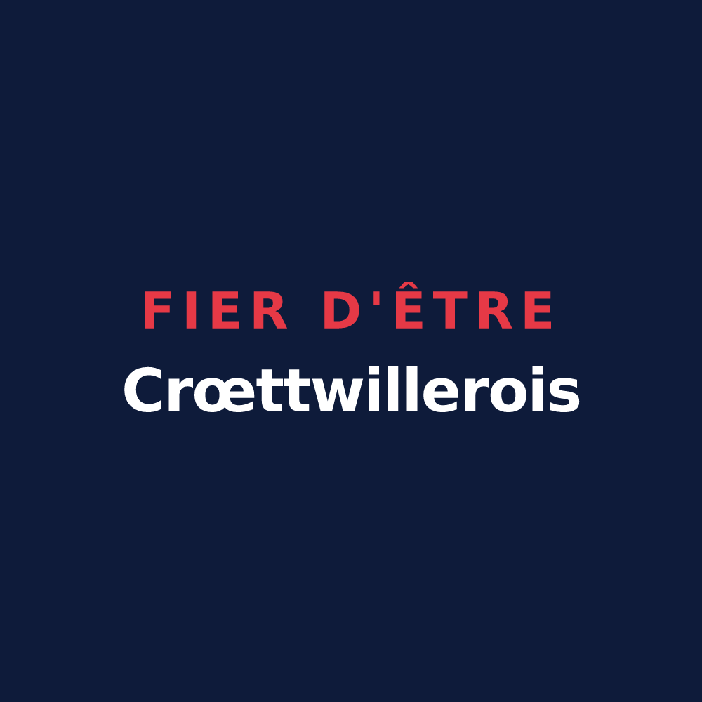 T-shirt « Fier d'être Crœttwillerois » — design pour Crœttwiller