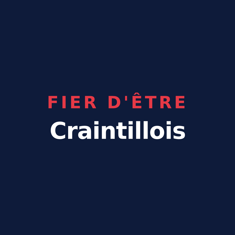 T-shirt « Fier d'être Craintillois » — design pour Craintilleux