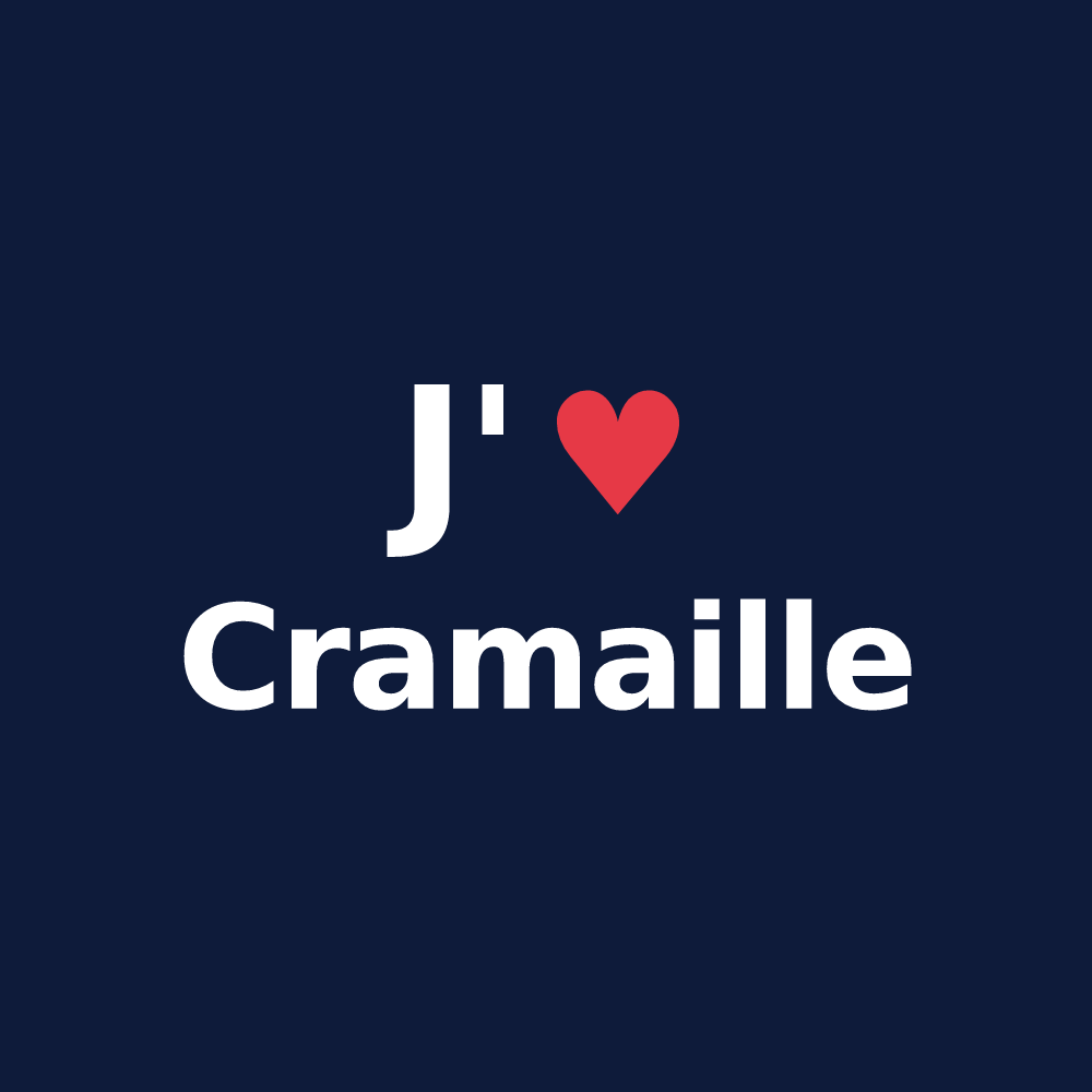 T-shirt personnalisé Cramaille — design J'aime Cramaille