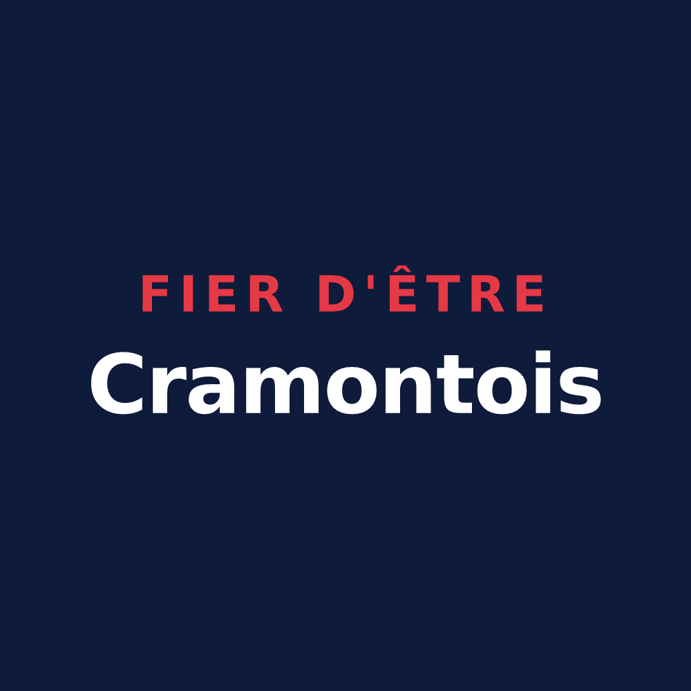 T-shirt « Fier d'être Cramontois » — design pour Cramont