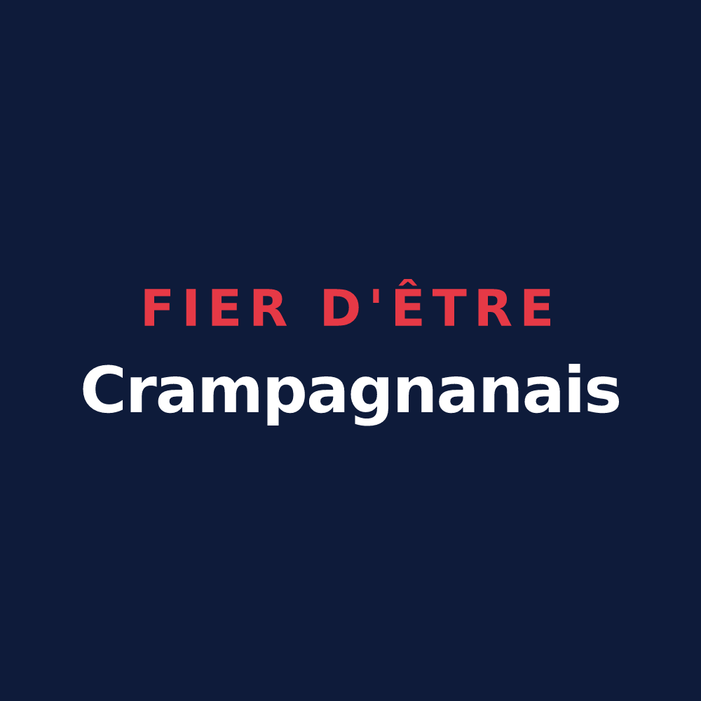 T-shirt « Fier d'être Crampagnanais » — design pour Crampagna