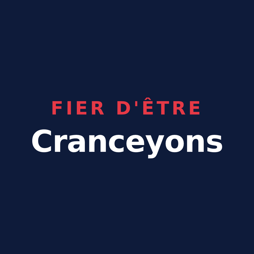T-shirt « Fier d'être Cranceyons » — design pour Crancey