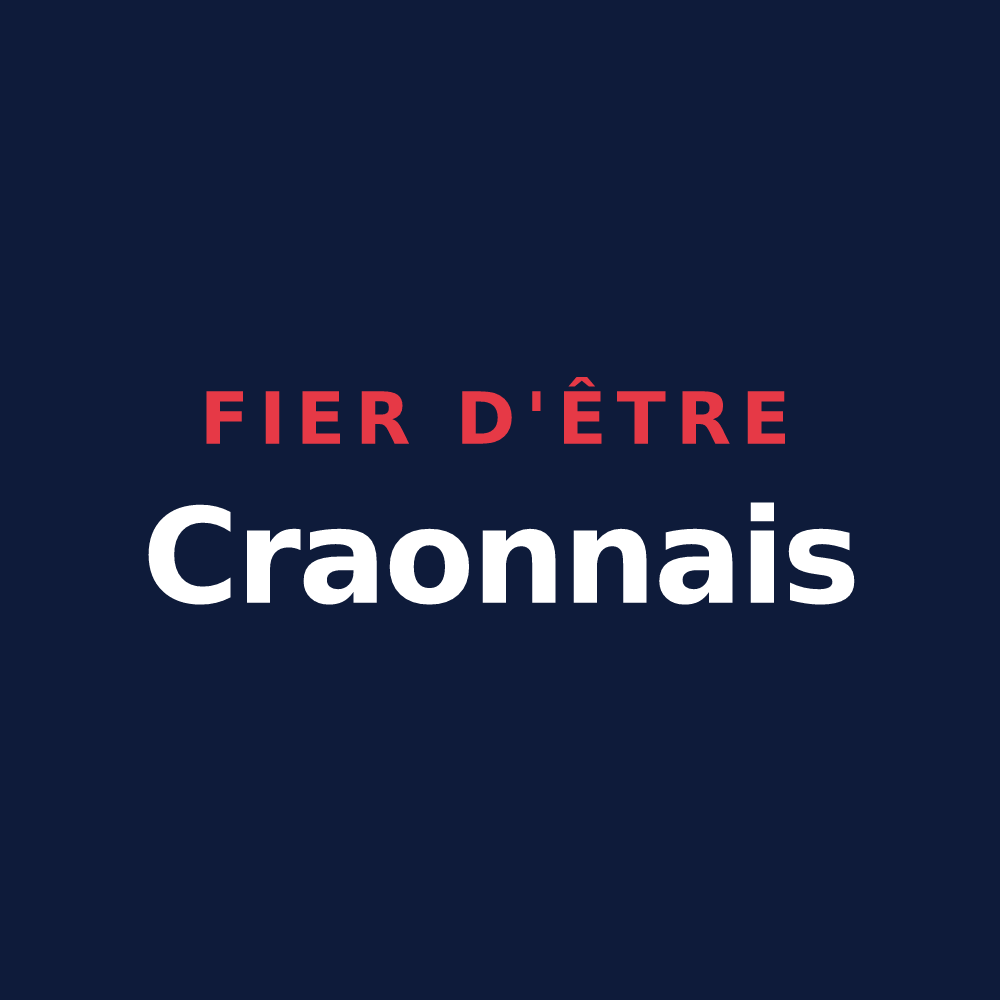 T-shirt « Fier d'être Craonnais » — design pour Craon