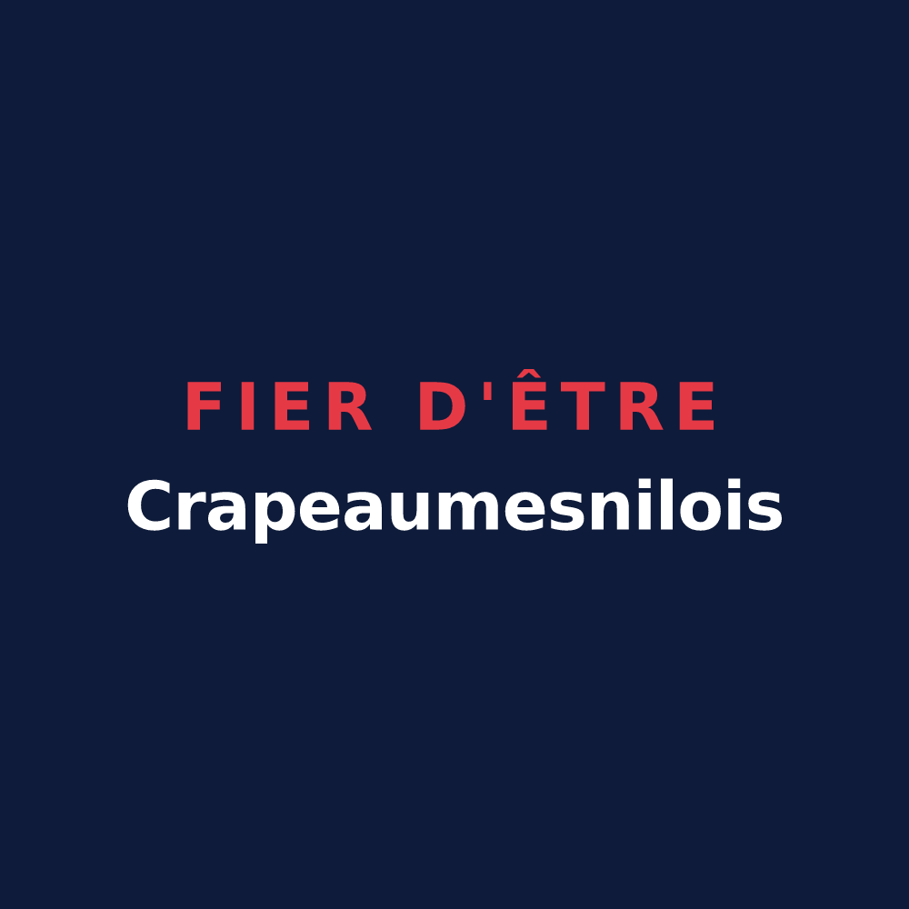 T-shirt « Fier d'être Crapeaumesnilois » — design pour Crapeaumesnil
