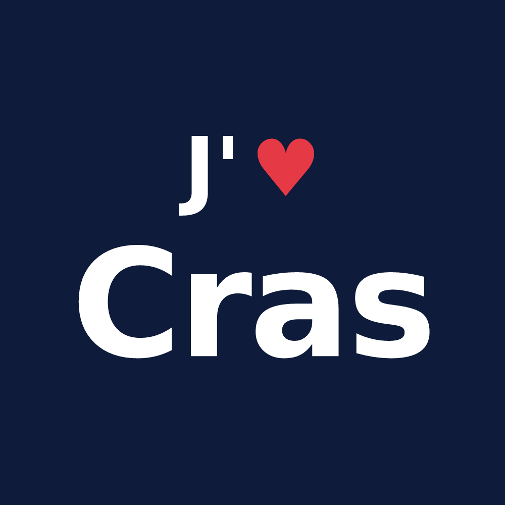 T-shirt personnalisé Cras — design J'aime Cras