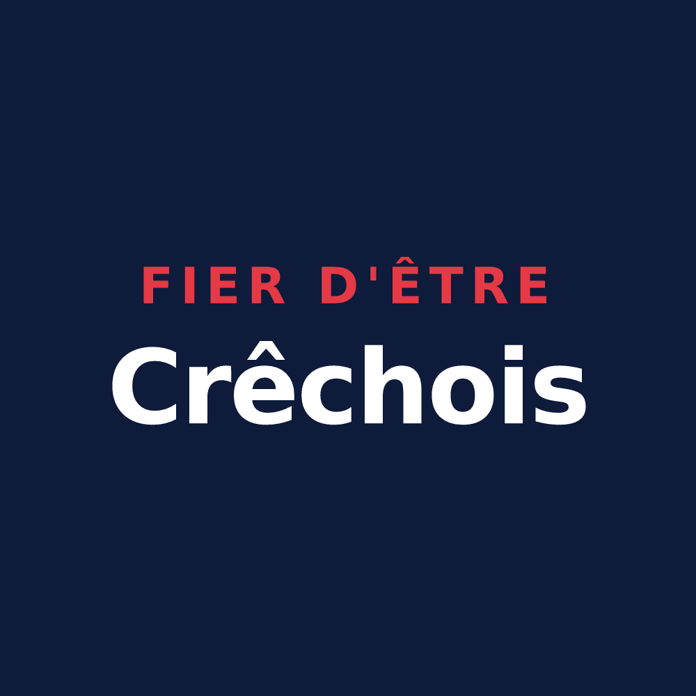 T-shirt « Fier d'être Crêchois » — design pour Crêches-sur-Saône