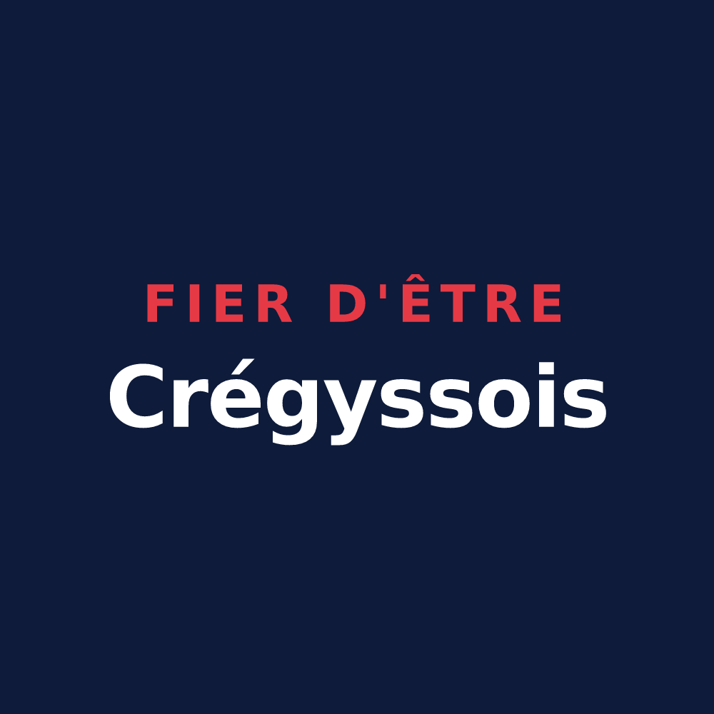 T-shirt « Fier d'être Crégyssois » — design pour Crégy-lès-Meaux