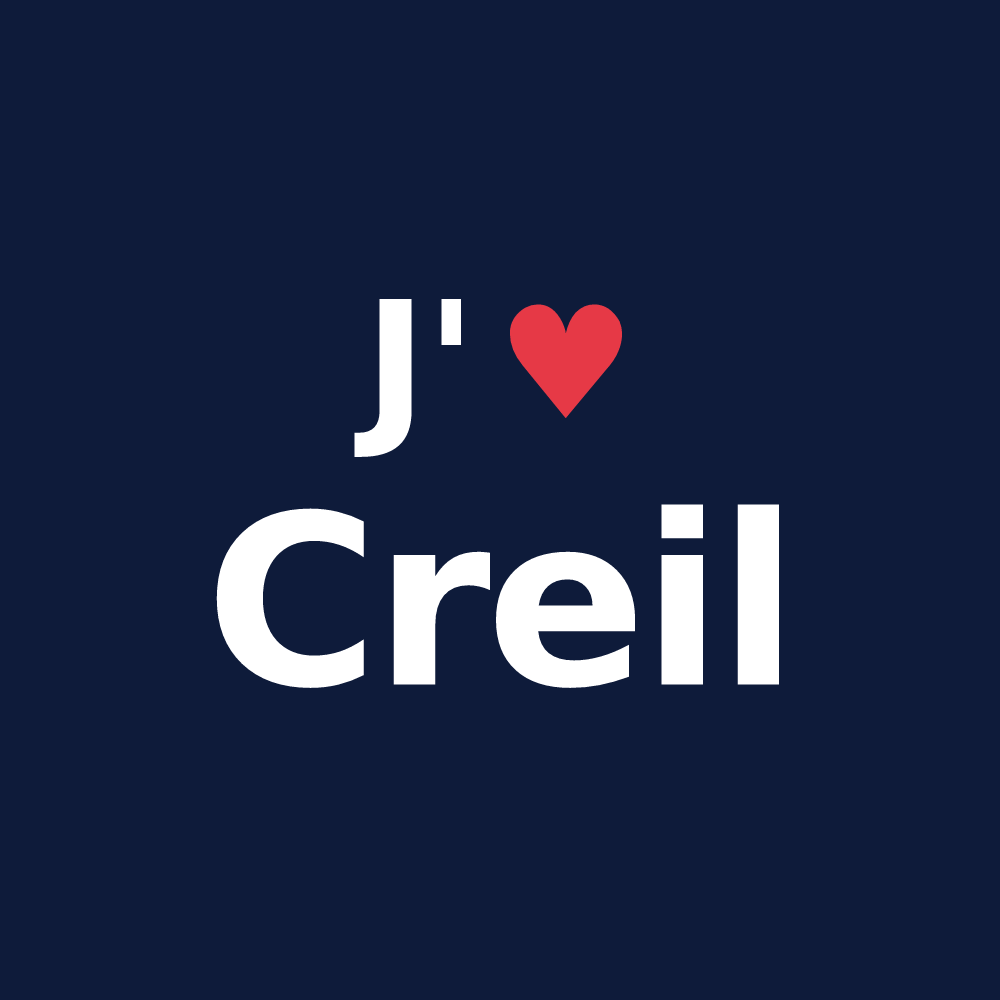 T-shirt personnalisé Creil — design J'aime Creil