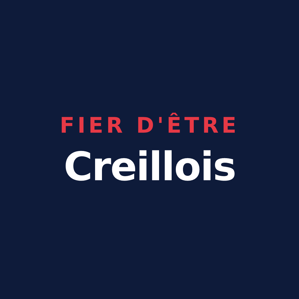 T-shirt « Fier d'être Creillois » — design pour Creil