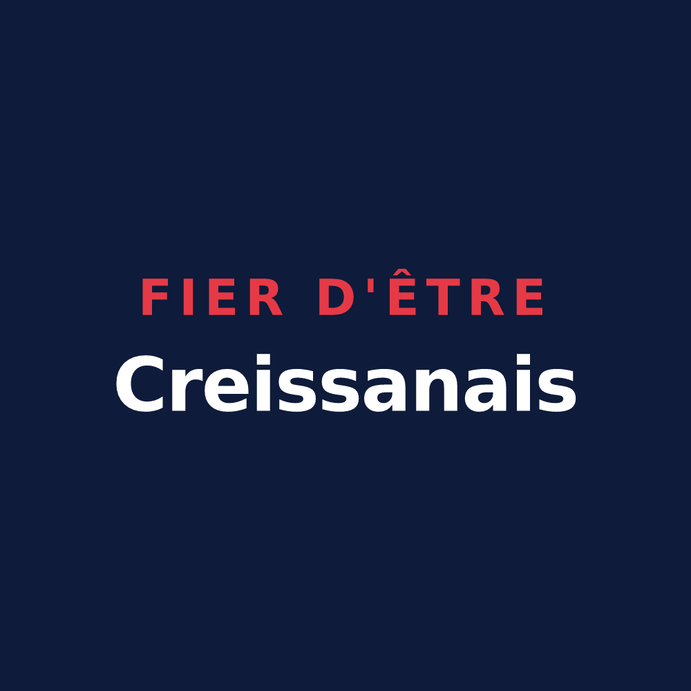 T-shirt « Fier d'être Creissanais » — design pour Creissan