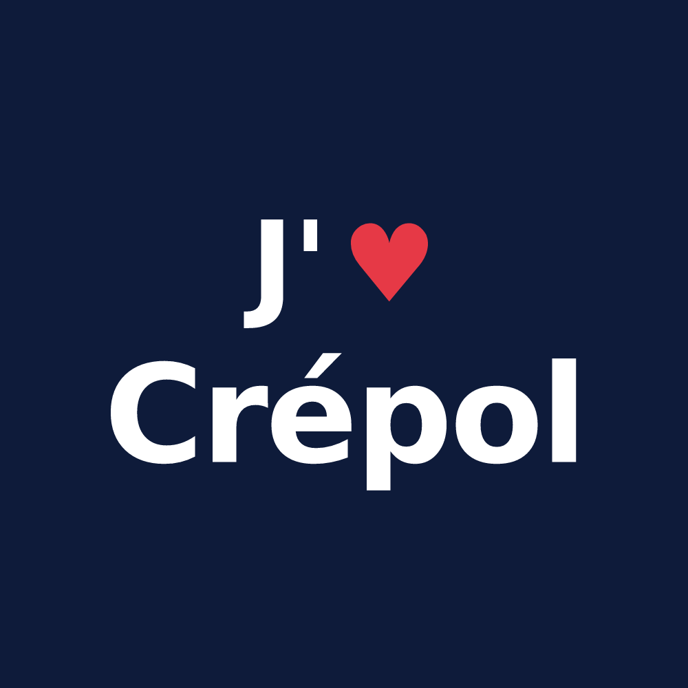 T-shirt personnalisé Crépol — design J'aime Crépol