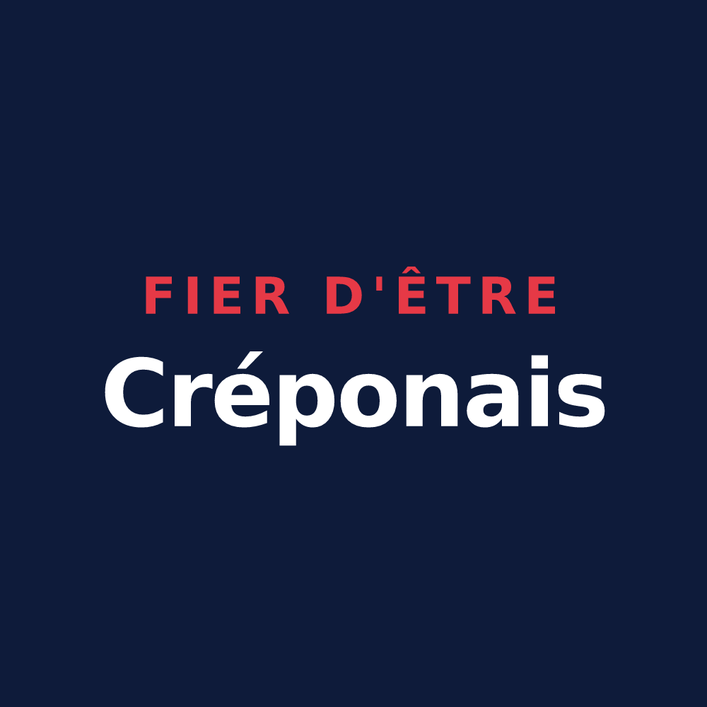 T-shirt « Fier d'être Créponais » — design pour Crépon