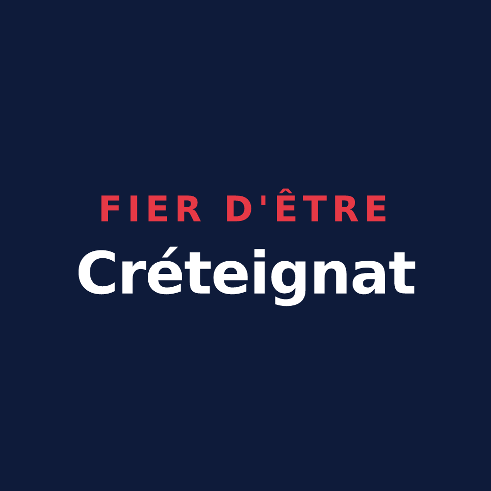 T-shirt « Fier d'être Créteignat » — design pour Crésantignes