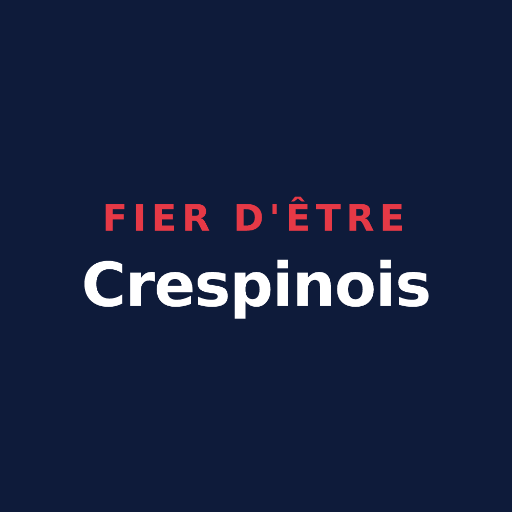 T-shirt « Fier d'être Crespinois » — design pour Crespin