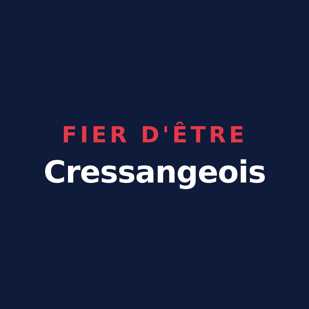T-shirt « Fier d'être Cressangeois » — design pour Cressanges