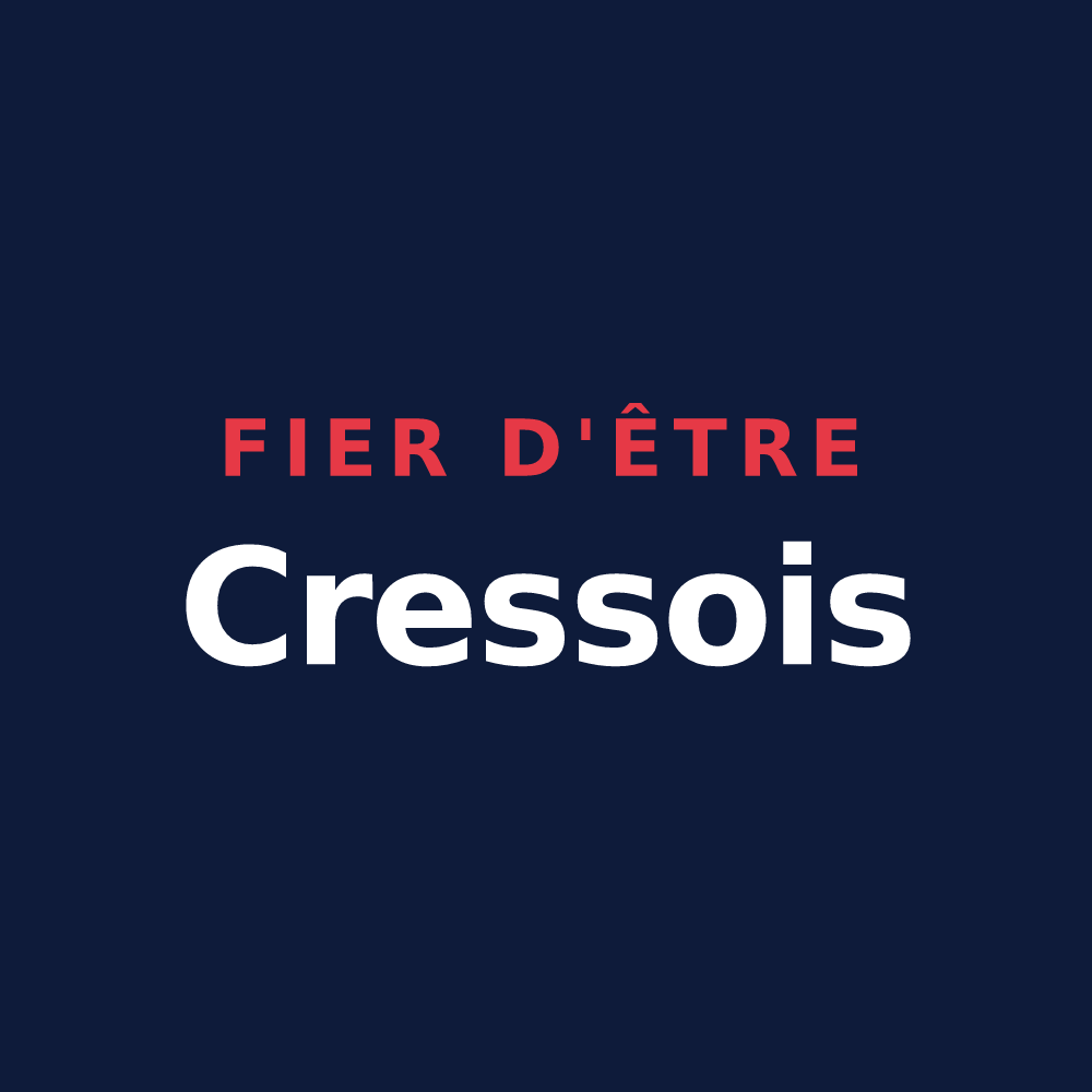 T-shirt « Fier d'être Cressois » — design pour Cressé