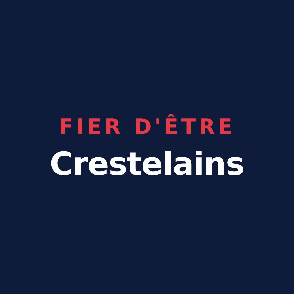 T-shirt « Fier d'être Crestelains » — design pour Crestet