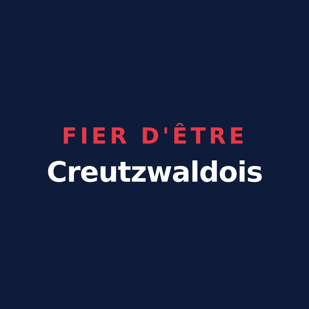 T-shirt « Fier d'être Creutzwaldois » — design pour Creutzwald
