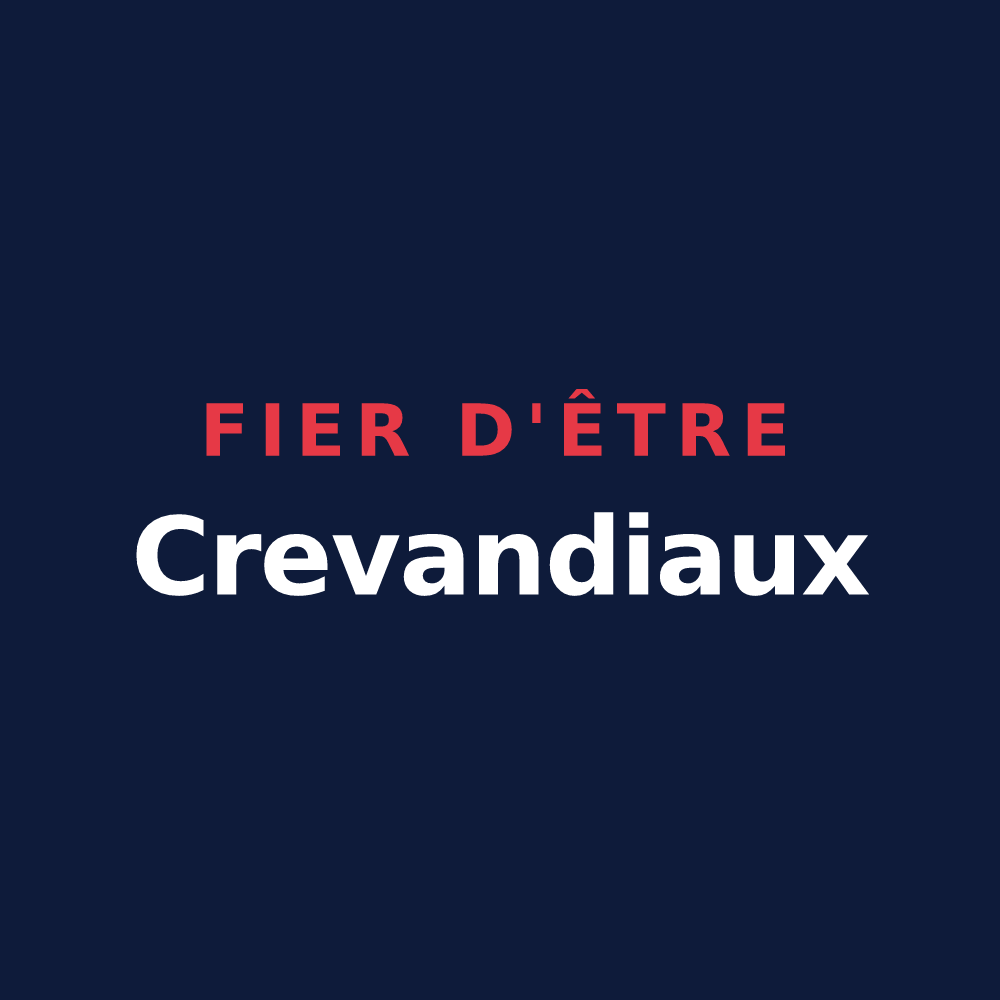 T-shirt « Fier d'être Crevandiaux » — design pour Crevant