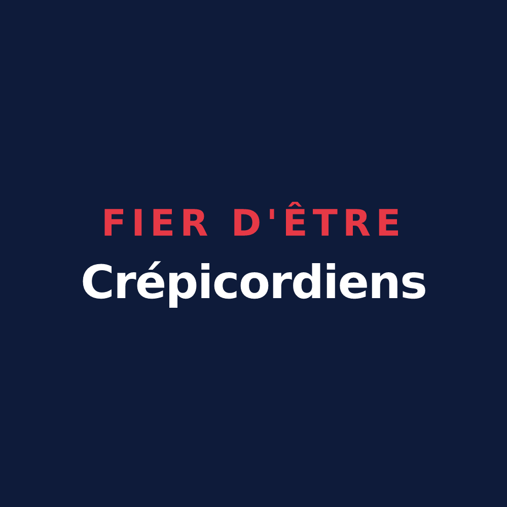 T-shirt « Fier d'être Crépicordiens » — design pour Crèvecœur-le-Grand