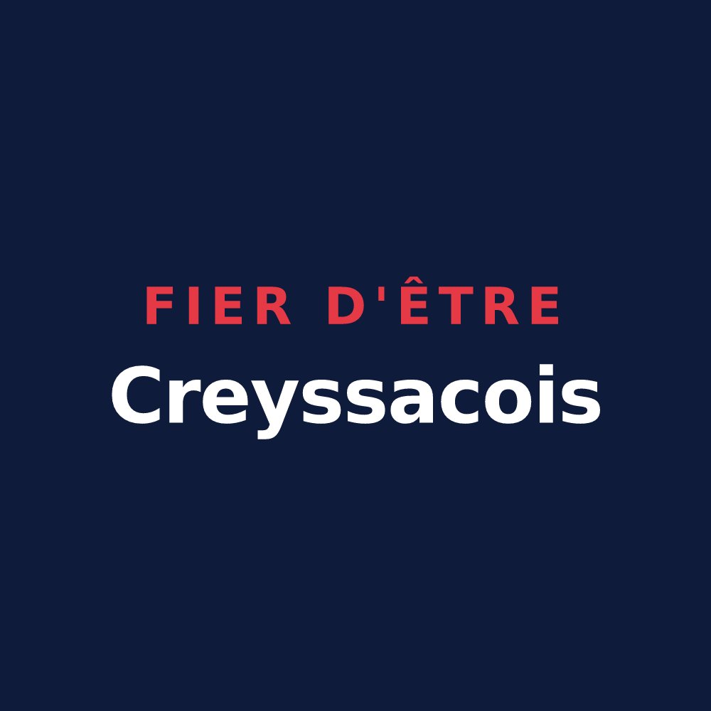 T-shirt « Fier d'être Creyssacois » — design pour Creyssac