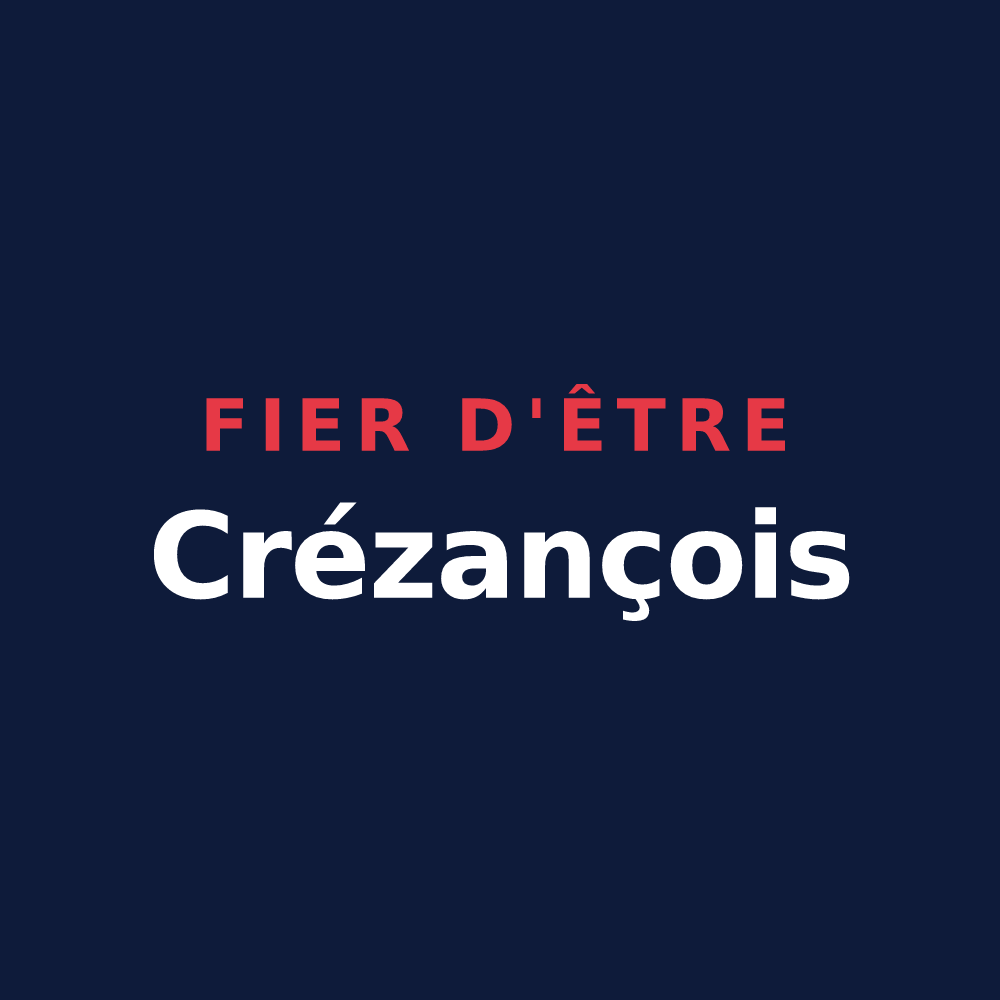 T-shirt « Fier d'être Crézançois » — design pour Crézancy