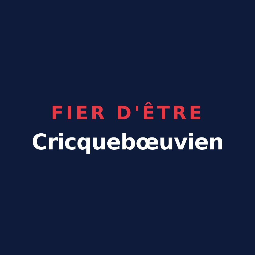 T-shirt « Fier d'être Cricquebœuvien » — design pour Cricquebœuf