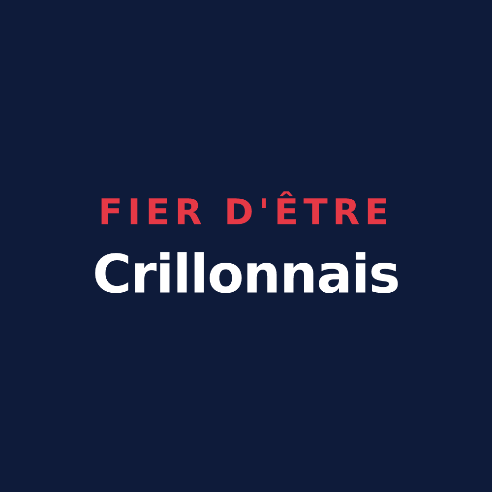 T-shirt « Fier d'être Crillonnais » — design pour Crillon-le-Brave