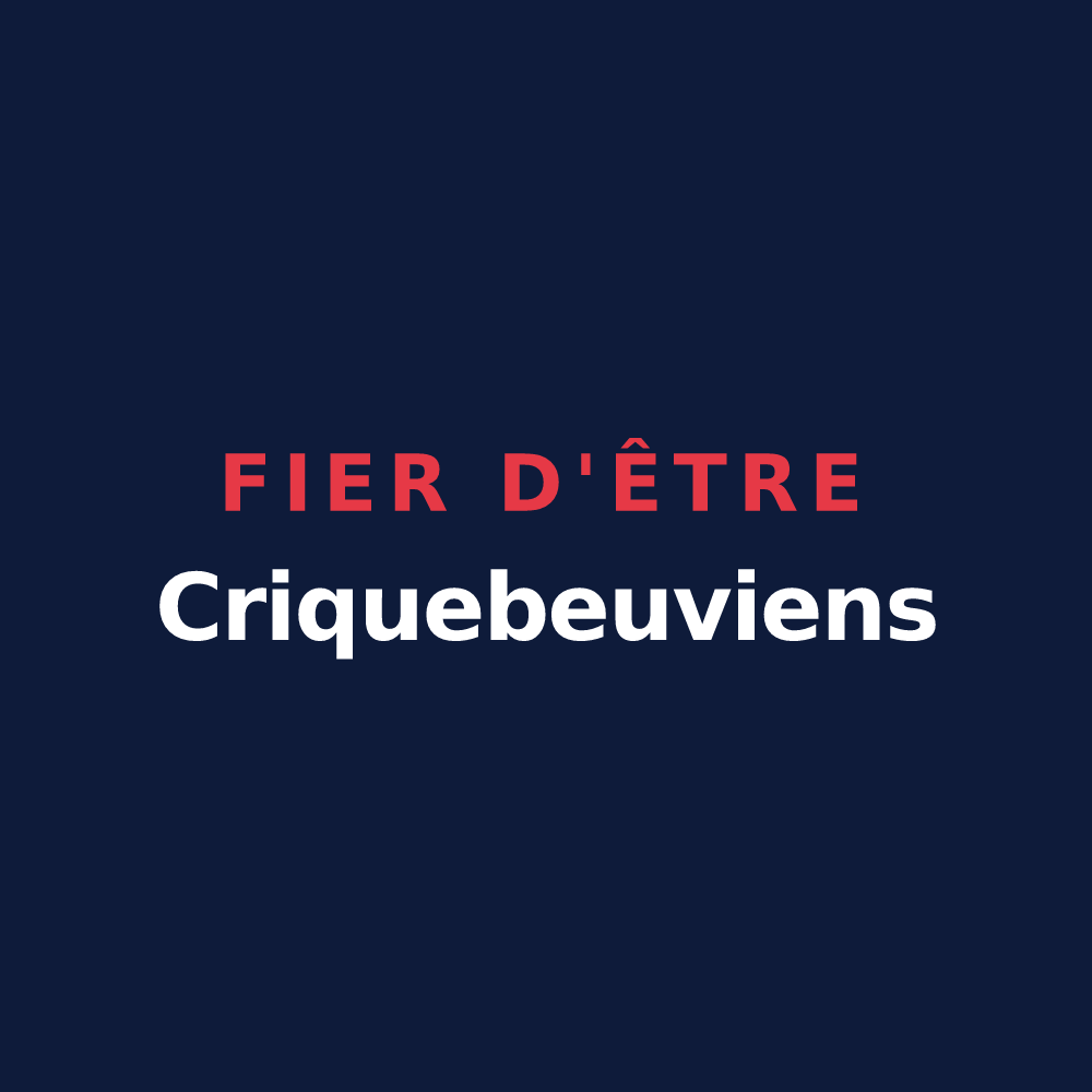 T-shirt « Fier d'être Criquebeuviens » — design pour Criquebeuf-en-Caux