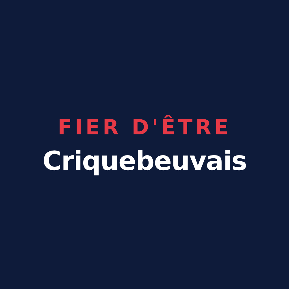 T-shirt « Fier d'être Criquebeuvais » — design pour Criquebeuf-la-Campagne