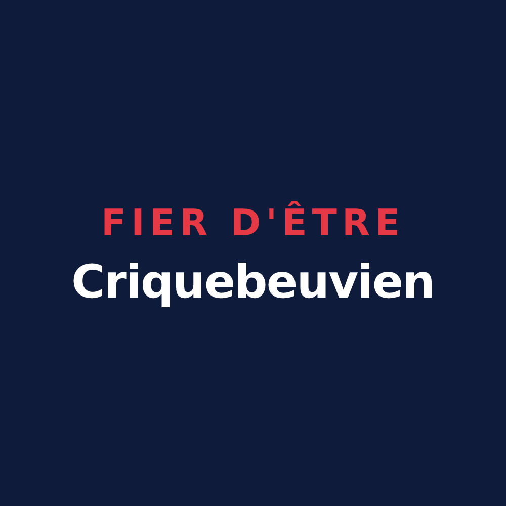 T-shirt « Fier d'être Criquebeuvien » — design pour Criquebeuf-sur-Seine