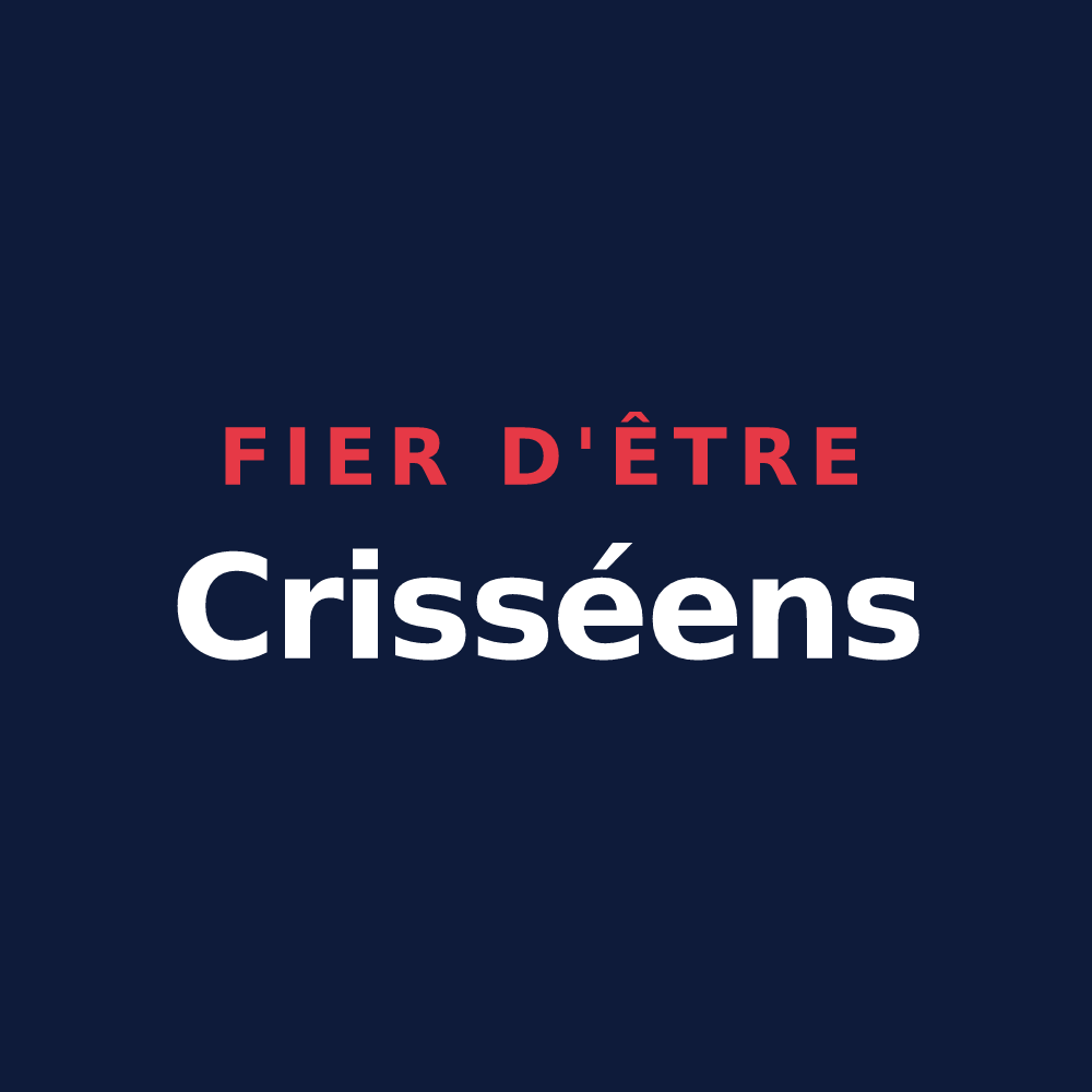 T-shirt « Fier d'être Crisséens » — design pour Crissé