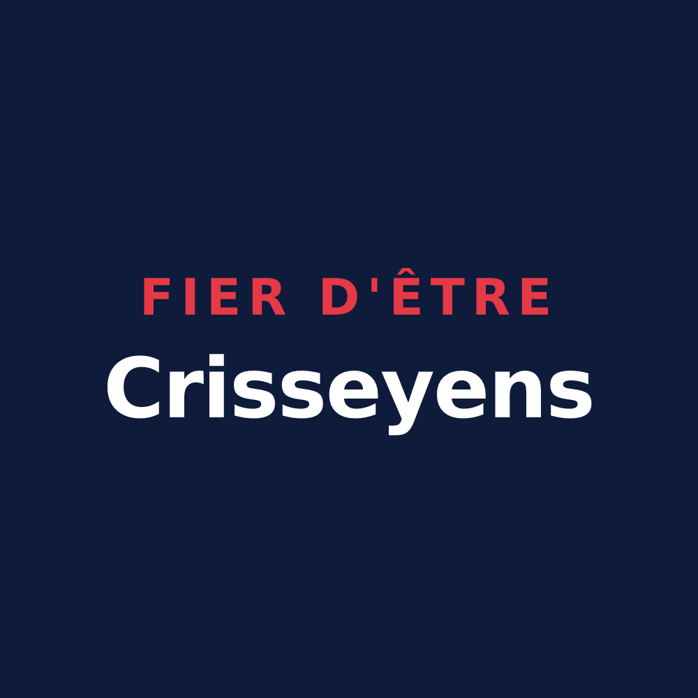T-shirt « Fier d'être Crisseyens » — design pour Crissey