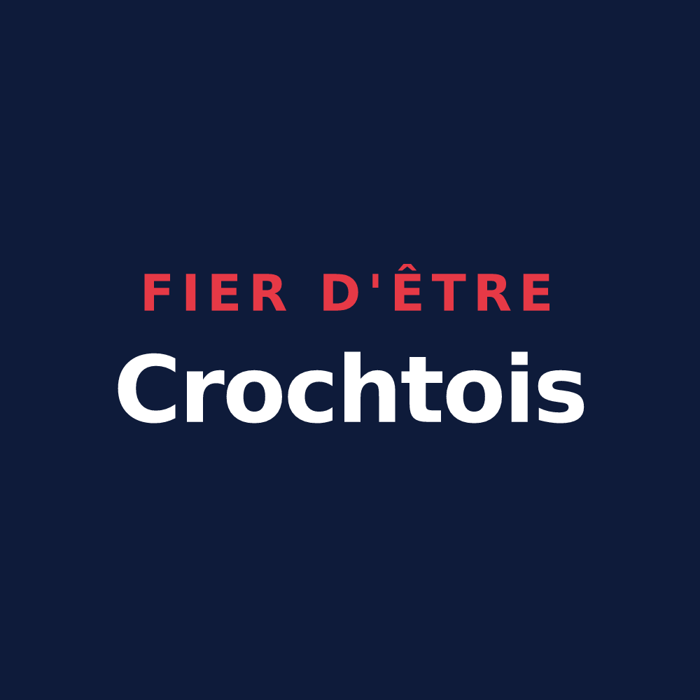 T-shirt « Fier d'être Crochtois » — design pour Crochte