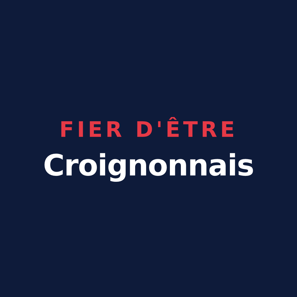 T-shirt « Fier d'être Croignonnais » — design pour Croignon