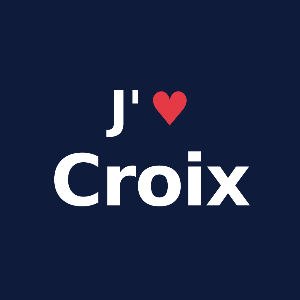 T-shirt personnalisé Croix — design J'aime Croix