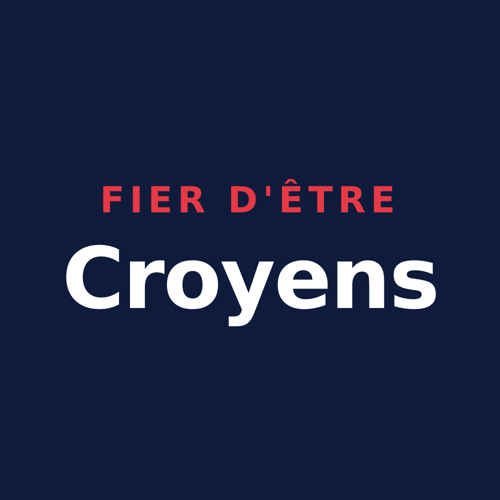 T-shirt « Fier d'être Croyens » — design pour Croix