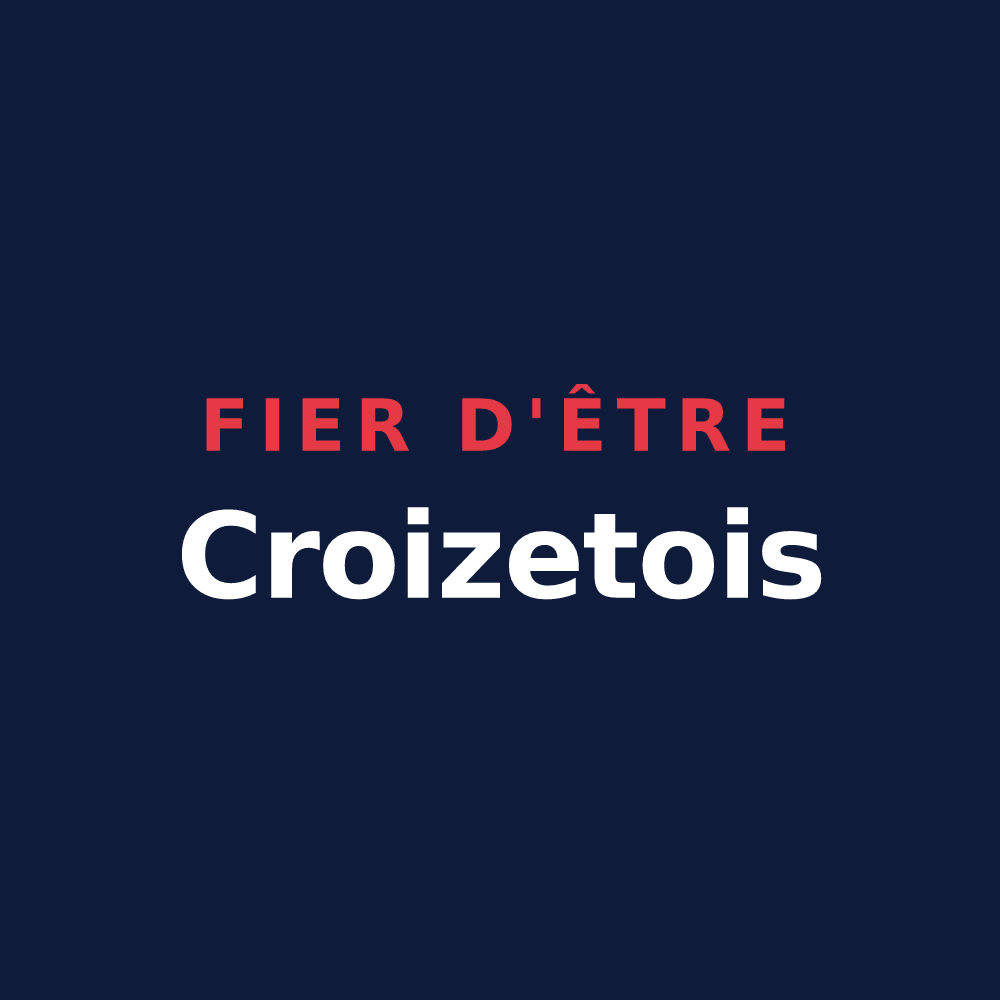 T-shirt « Fier d'être Croizetois » — design pour Croizet-sur-Gand