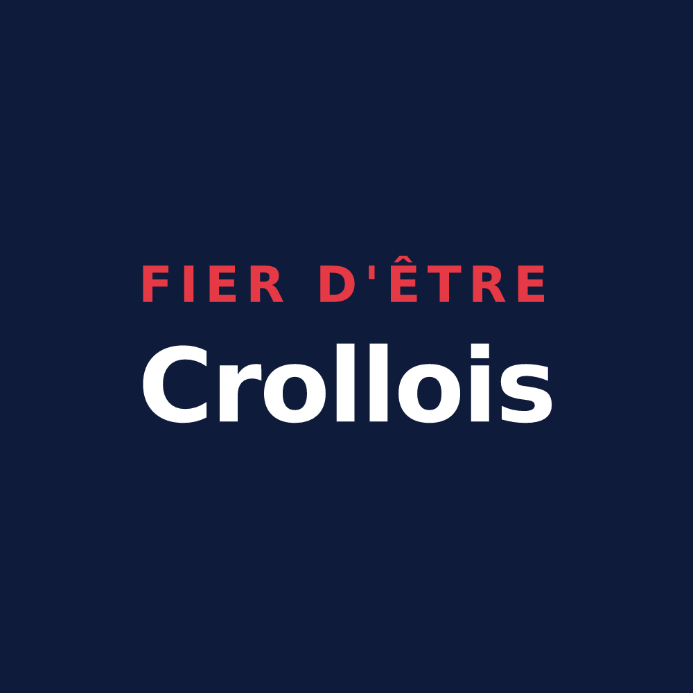 T-shirt « Fier d'être Crollois » — design pour Crolles