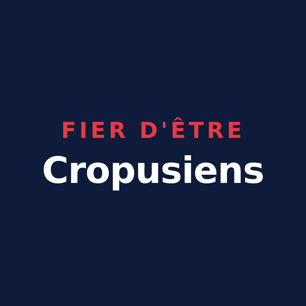 T-shirt « Fier d'être Cropusiens » — design pour Cropus
