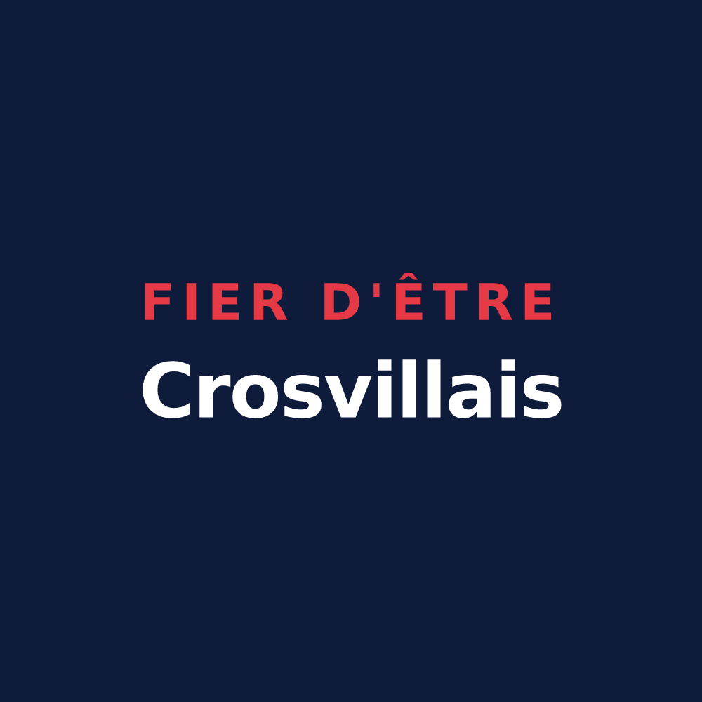 T-shirt « Fier d'être Crosvillais » — design pour Crosville-la-Vieille