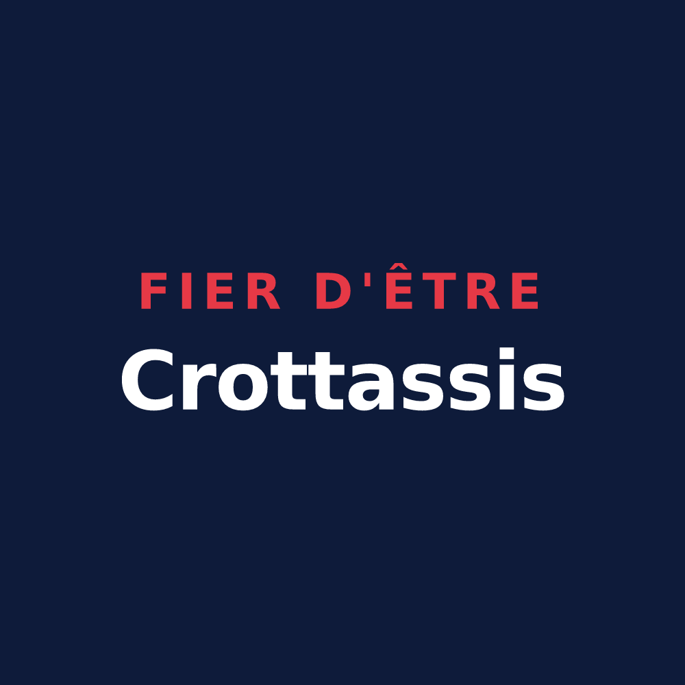 T-shirt « Fier d'être Crottassis » — design pour Crottet