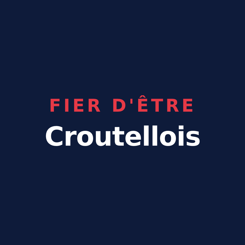 T-shirt « Fier d'être Croutellois » — design pour Croutelle