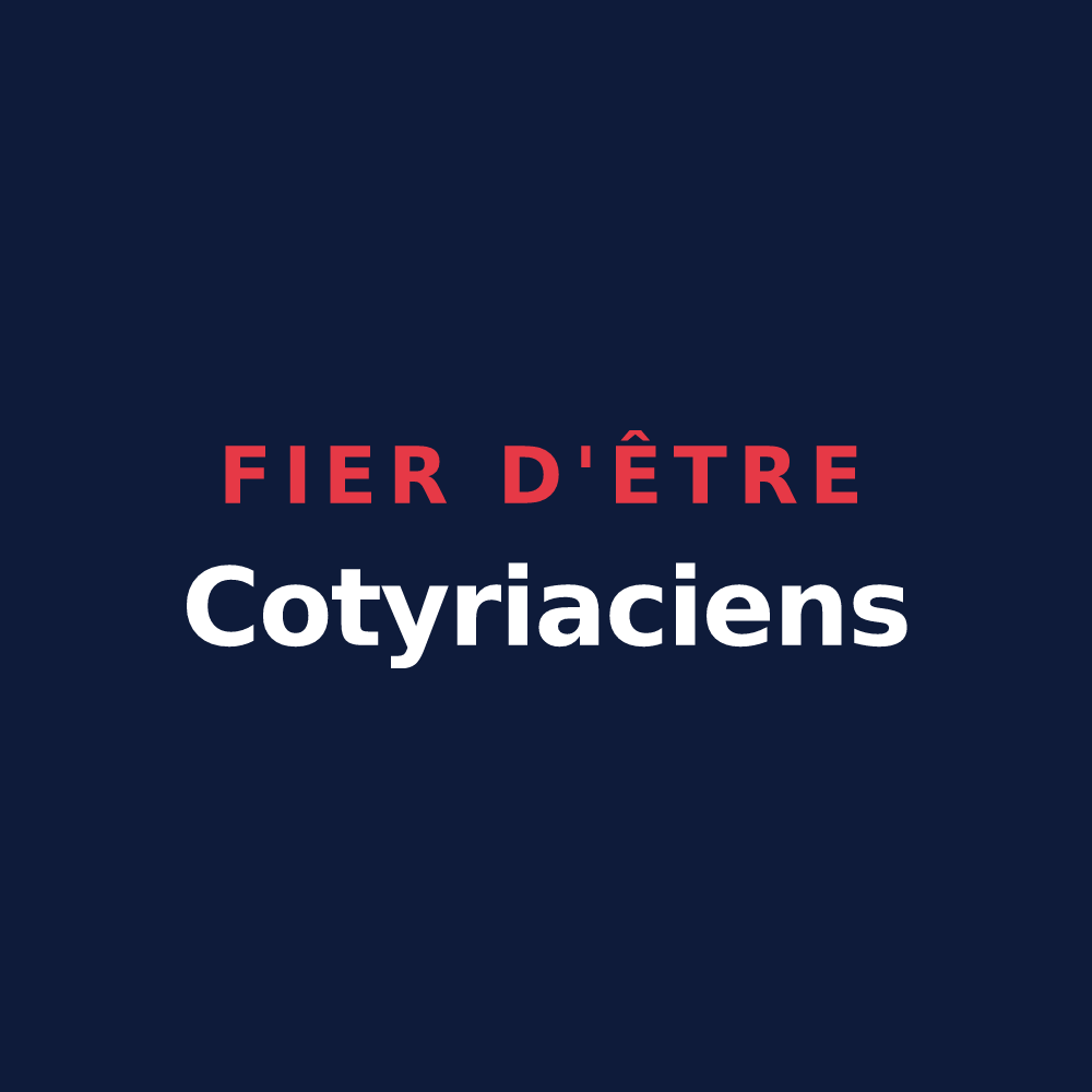 T-shirt « Fier d'être Cotyriaciens » — design pour Crouy-en-Thelle