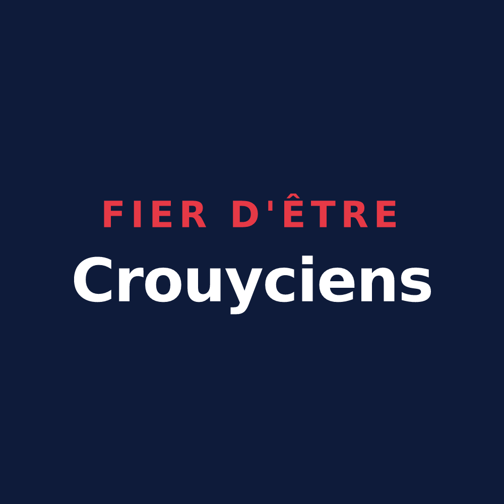 T-shirt « Fier d'être Crouyciens » — design pour Crouy-sur-Ourcq